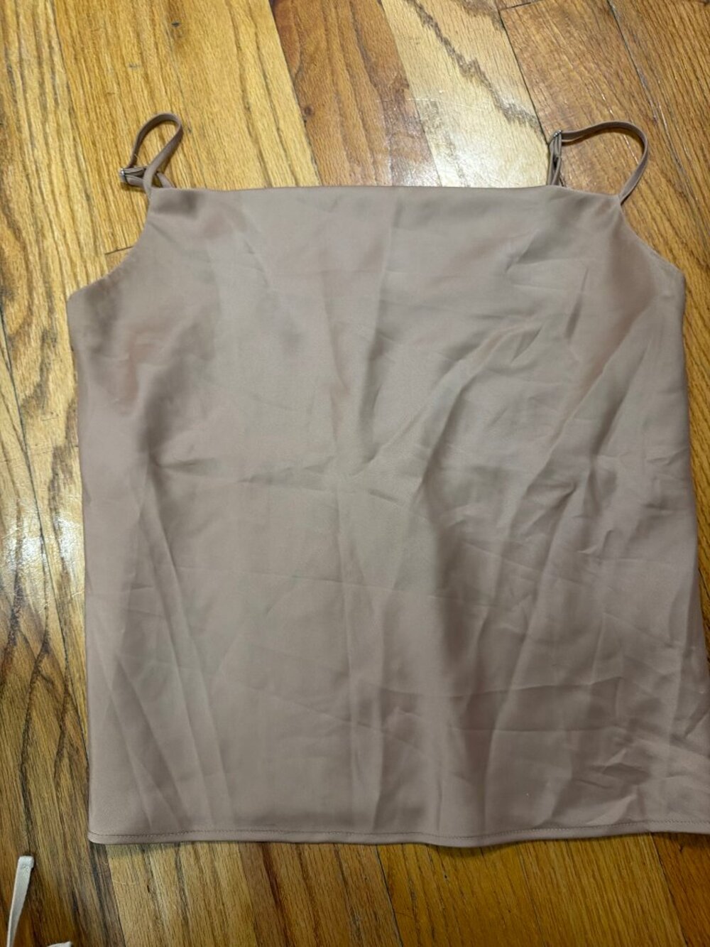 Banana Republic Factory Satin Cowl-Neck Camisole, Cream, XS